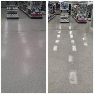 Retail floor maintenance by CBF Management 